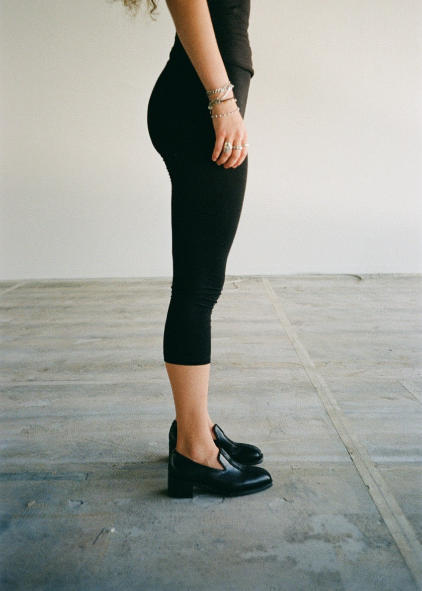 PEDESTRIAN Loafer. Black. Women