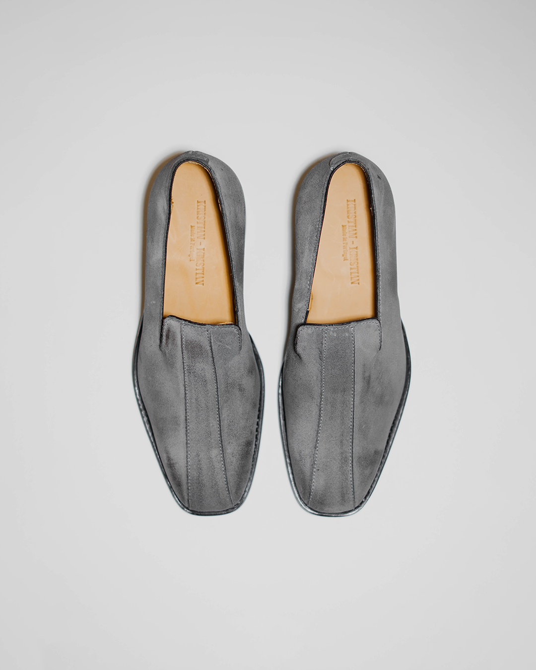PEDESTRIAN Loafer. Grey. Women.