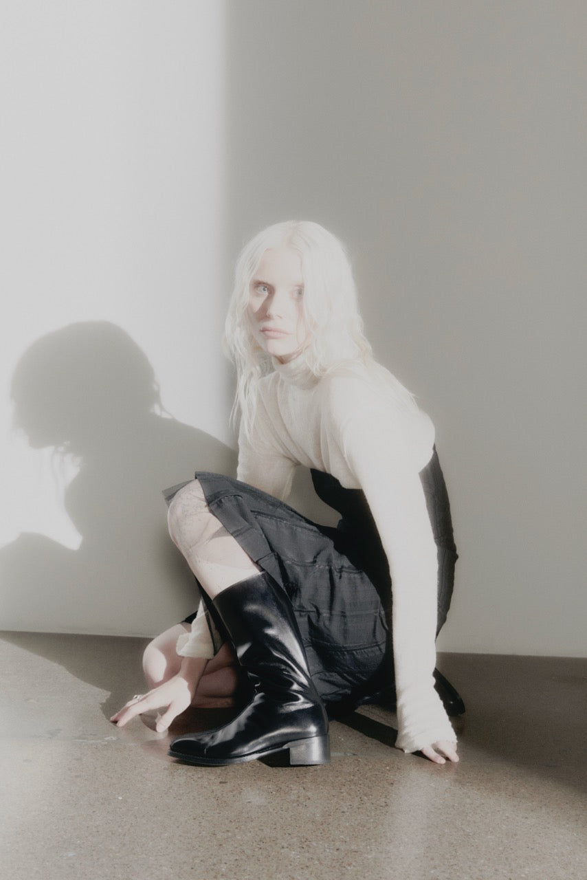 PEDESTRIAN Boot. Black. Women
