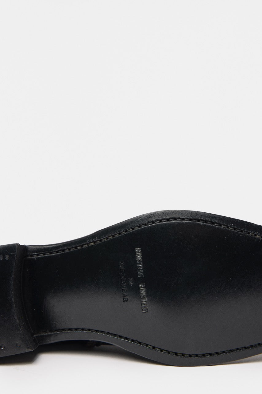 PEDESTRIAN Loafer. Black. Women